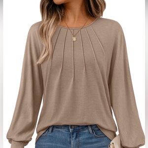 Chic Beige Women's Blouse
